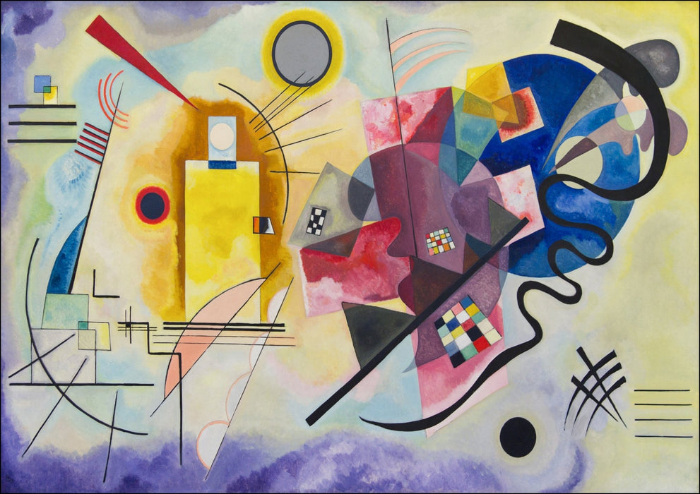 Framed Wall Art - Wassily Kandinsky Yellow-Red-Blue Artwork | Handmade Picture Frame UK