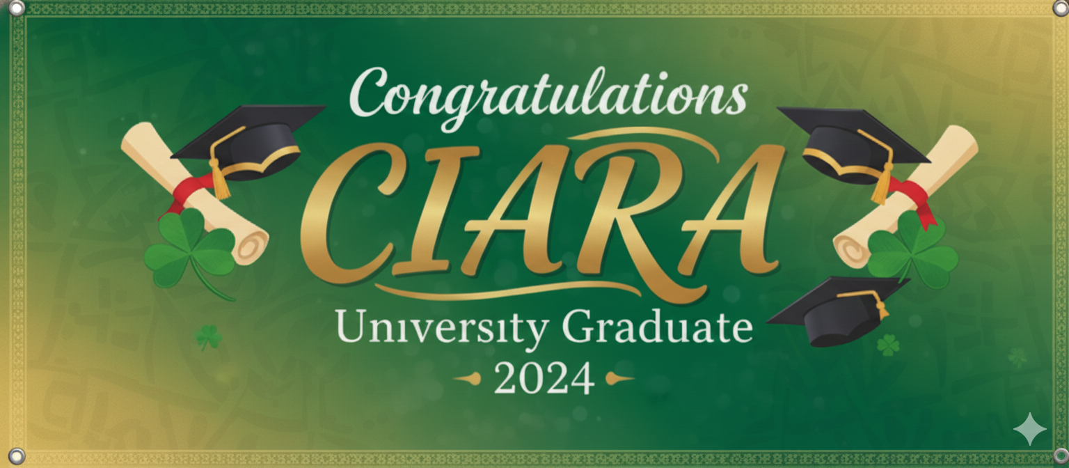 Graduation Banner - Custom Vinyl Grad Banner For Celebration & Party Decor