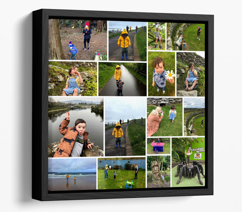 NEW FLOAT EFFECT FRAMED CANVAS PRINTS AVAILABLE IN BLACK, WHITE, WALNUT, PLAIN OAK, BRONZE, SILVER, GOLD - 12x12 - Trade only