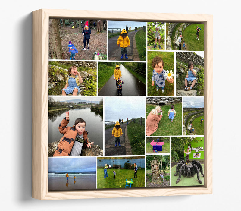 NEW FLOAT EFFECT FRAMED CANVAS PRINTS AVAILABLE IN BLACK, WHITE, WALNUT, PLAIN OAK, BRONZE, SILVER, GOLD - 12x12 - Trade only