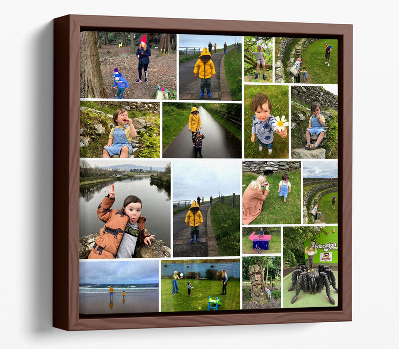 NEW FLOAT EFFECT FRAMED CANVAS PRINTS AVAILABLE IN BLACK, WHITE, WALNUT, PLAIN OAK, BRONZE, SILVER, GOLD - 12x12 - Trade only