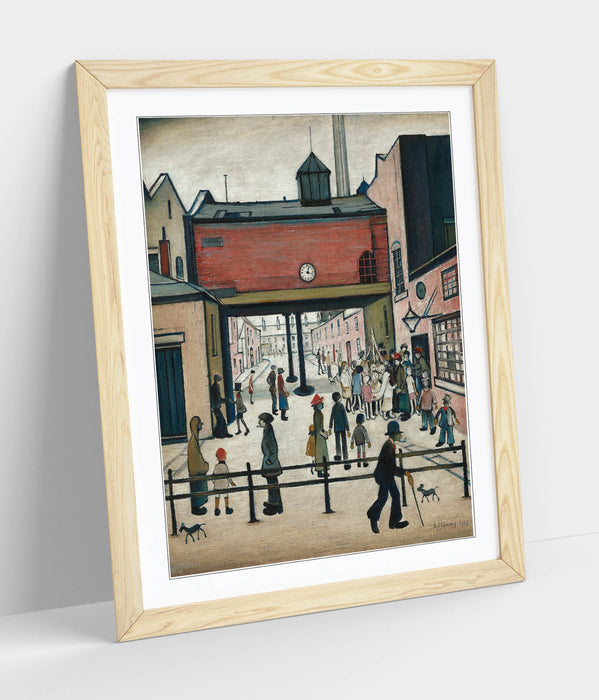 Framed Poster Wall Art – L.S. Lowry 'May Day' Print | Handmade UK Frame