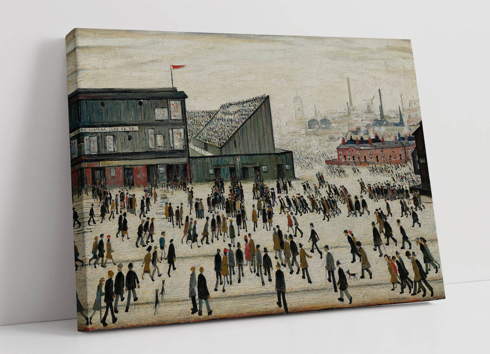 Canvas Wall Art - LS Lowry 'Going to the Match' Artwork Print | Home Decor
