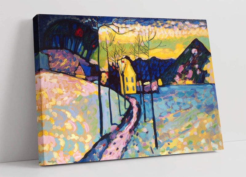 Canvas Wall Art Print | Wassily Kandinsky 'Winter Landscape' Gallery Wrapped Canvas with Premium Varnish Finish