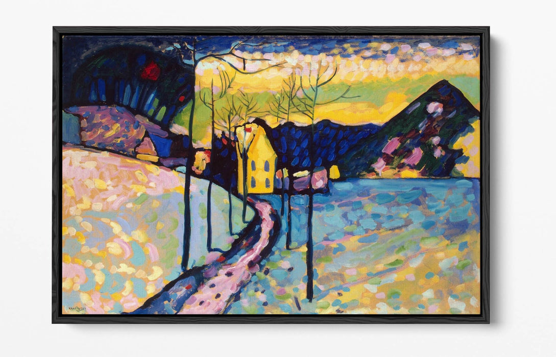 Canvas Wall Art - Wassily Kandinsky 'Winter Landscape' | Float Effect Frame, Ready to Hang