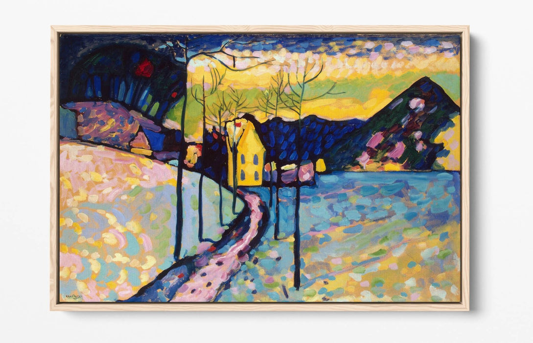 Canvas Wall Art - Wassily Kandinsky 'Winter Landscape' | Float Effect Frame, Ready to Hang