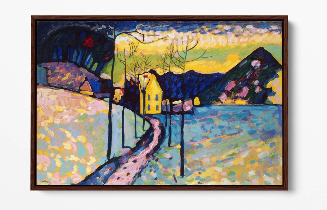 Canvas Wall Art - Wassily Kandinsky 'Winter Landscape' | Float Effect Frame, Ready to Hang