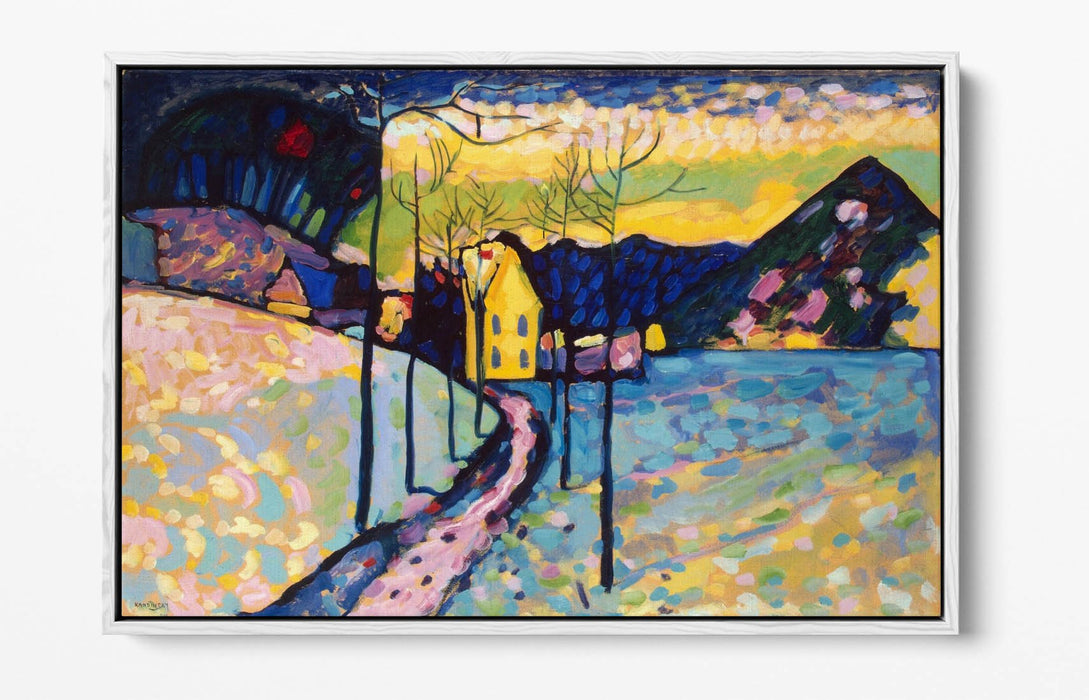 Canvas Wall Art - Wassily Kandinsky 'Winter Landscape' | Float Effect Frame, Ready to Hang