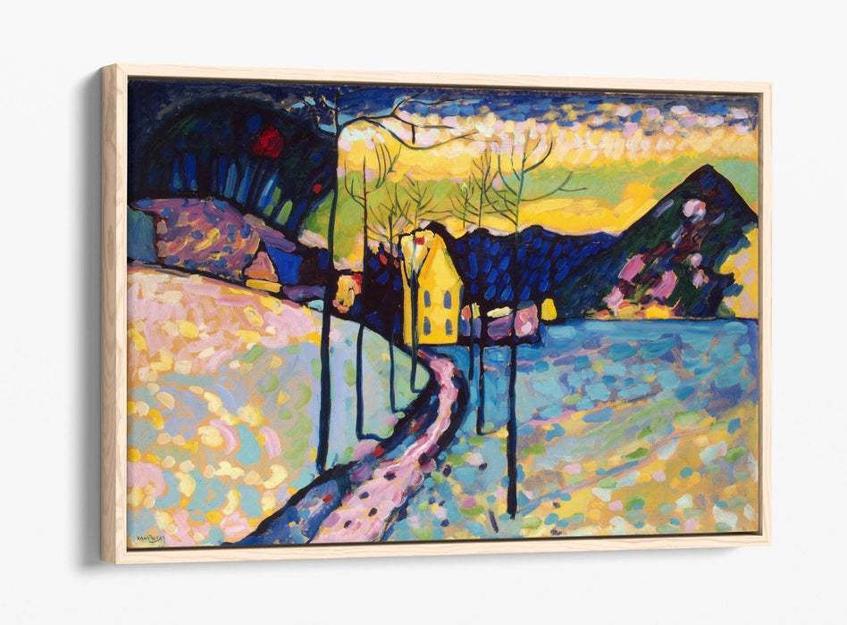 Canvas Wall Art - Wassily Kandinsky 'Winter Landscape' | Float Effect Frame, Ready to Hang