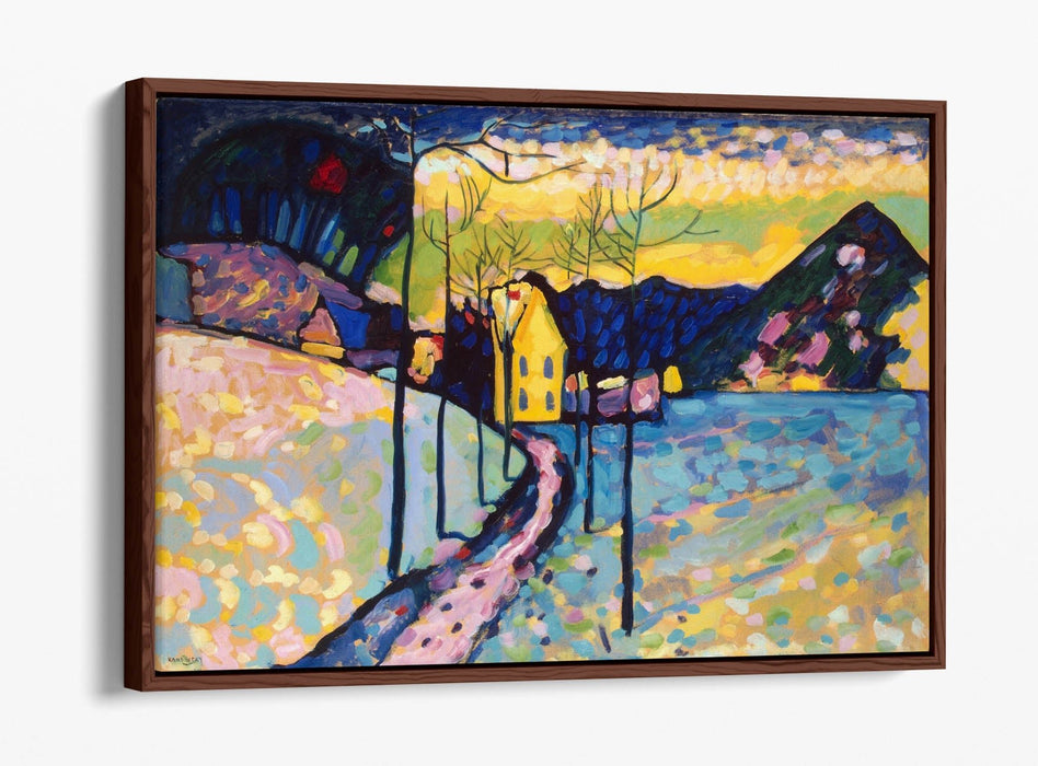 Canvas Wall Art - Wassily Kandinsky 'Winter Landscape' | Float Effect Frame, Ready to Hang