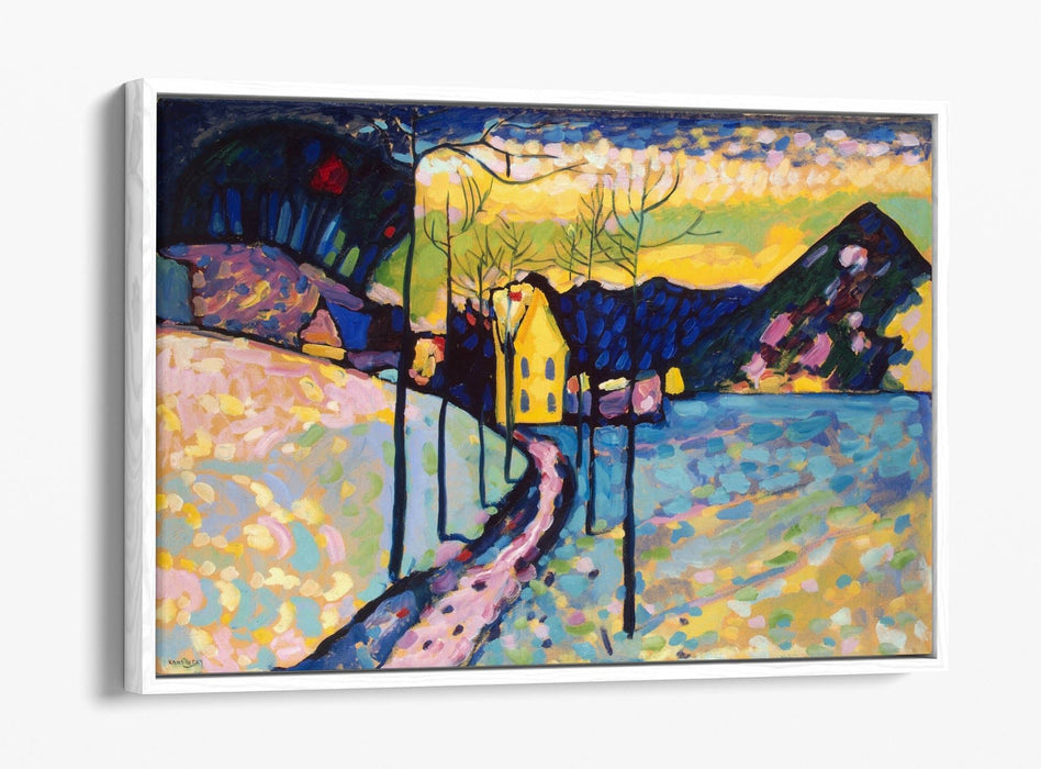 Canvas Wall Art - Wassily Kandinsky 'Winter Landscape' | Float Effect Frame, Ready to Hang
