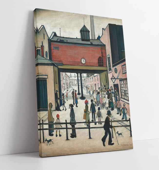 Canvas Wall Art – Framed L.S. Lowry Artwork 'May Day' Print | Handmade Premium Print