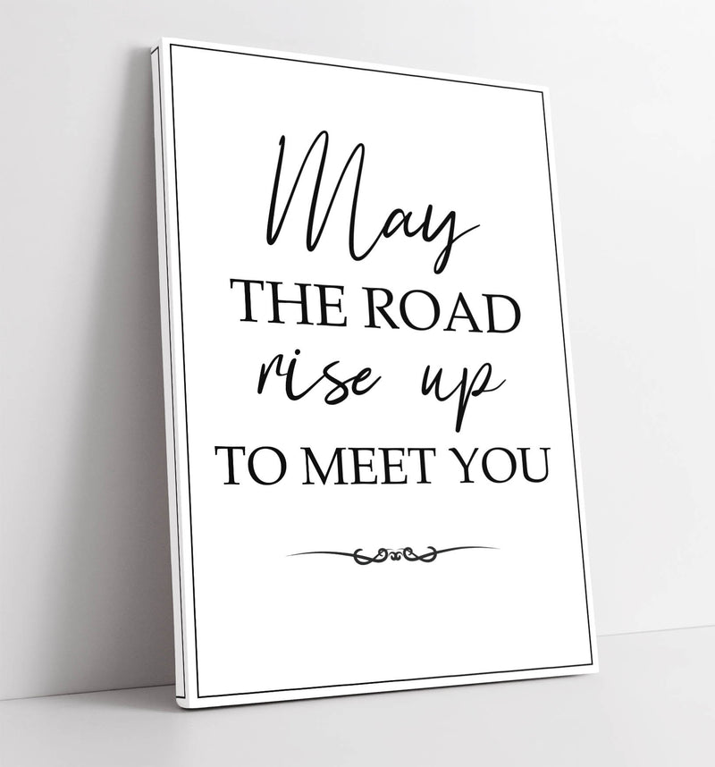 May the Road Rise up to Meet You (Irish Blessing) - Handmade Canvas Wall Art | Vibrant Home Decor
