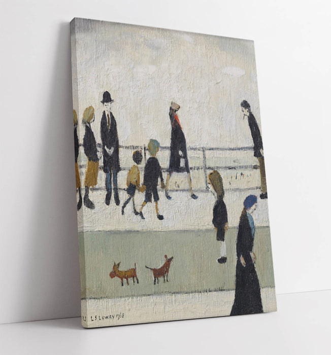 Canvas Wall Art - Framed Canvas Print of 'Promenade' | LS Lowry Artwork print