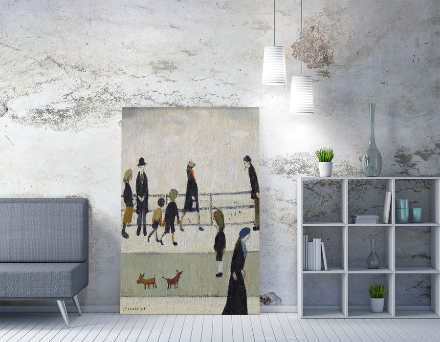 Canvas Wall Art - Framed Canvas Print of 'Promenade' | LS Lowry Artwork print