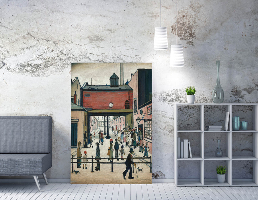 Canvas Wall Art – Framed L.S. Lowry Artwork 'May Day' Print | Handmade Premium Print