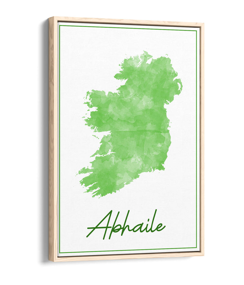 Watercolour Ireland 'Abhaile' - Contemporary Float Effect Canvas Wall Art Print with Premium Varnish Finish