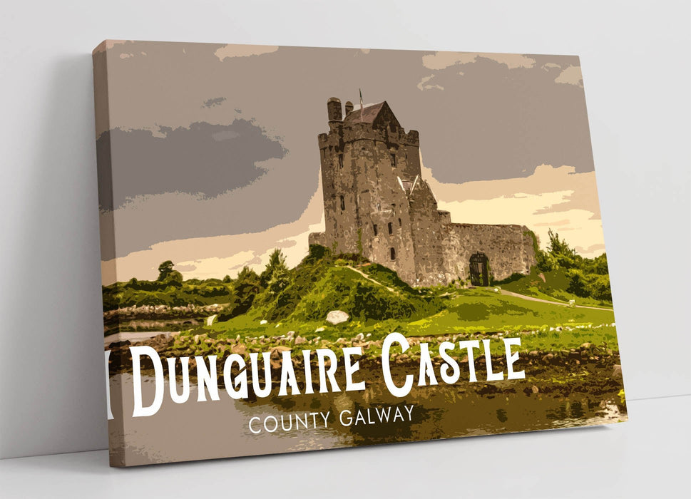 'Dunguaire Castle' Visit Ireland Travel Poster - Wall Art Print | Handmade Home Decor
