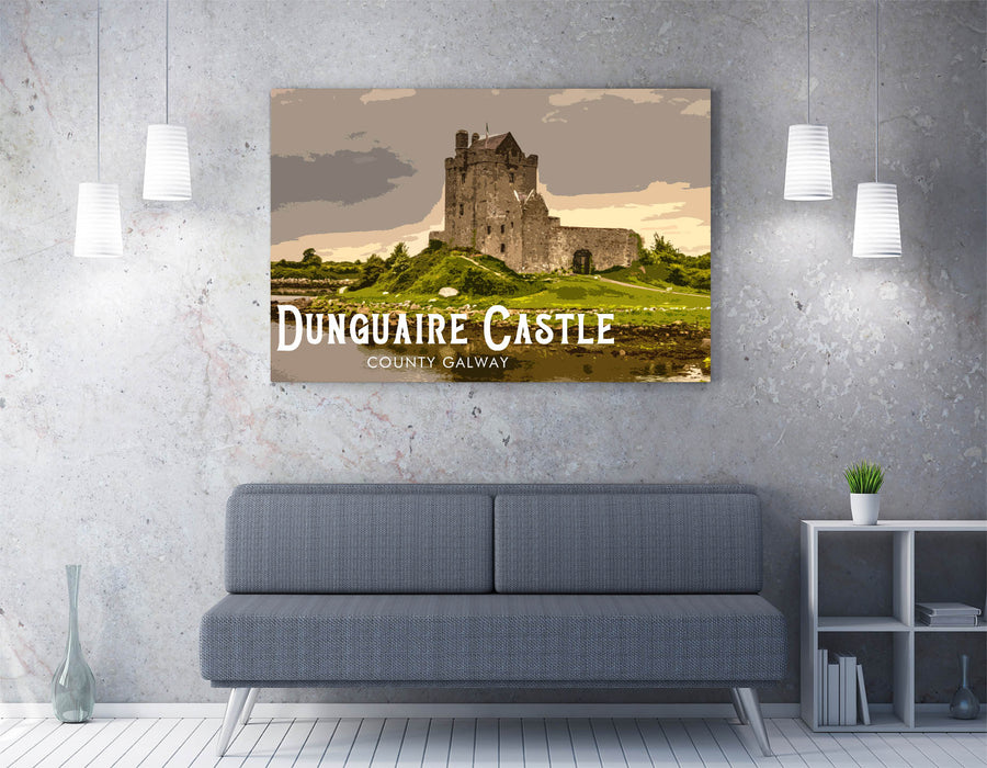 'Dunguaire Castle' Visit Ireland Travel Poster - Wall Art Print | Handmade Home Decor