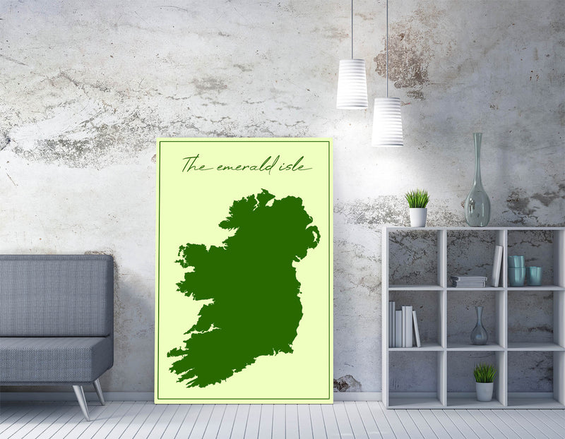The Emerald Isle - Handmade Canvas Wall Art | Vibrant Home Decor