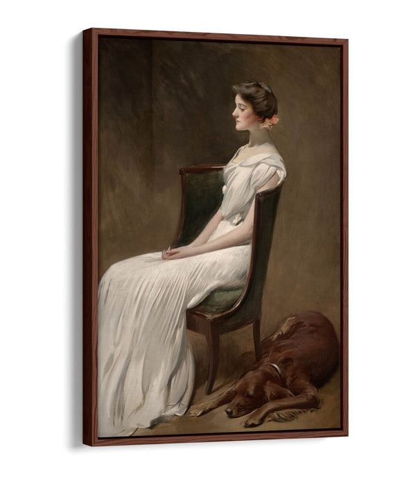 JOHN WHITE ALEXANDER, MISS DOROTHY ROOSEVELT -FLOAT EFFECT CANVAS WALL ART PRINT