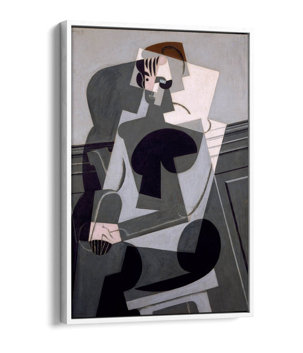 JUAN GRIS, PORTRAIT OF MADAME JOSETTE GRIS -FLOAT EFFECT CANVAS WALL ART PRINT