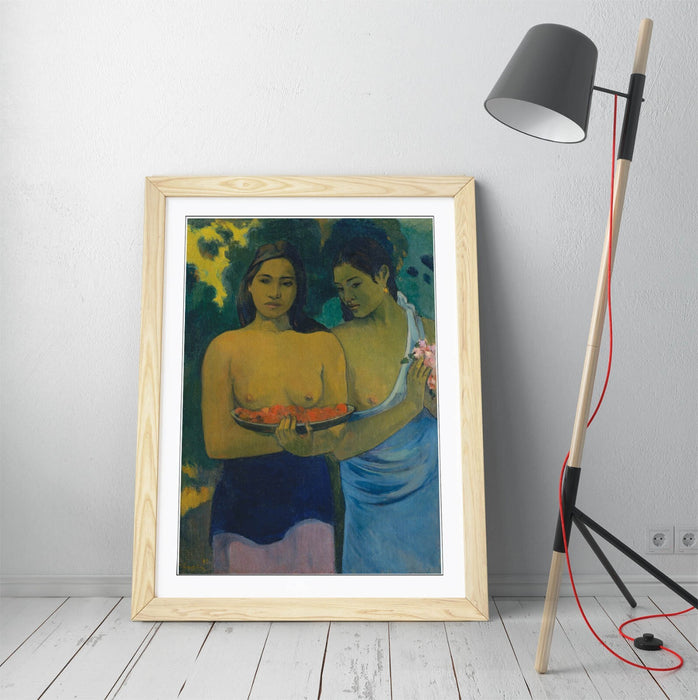 Framed Wall Art - Paul Gauguin Two Tahitian Women Print | Handmade UK Poster