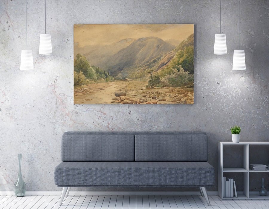 Canvas Wall Art - Slava Raskaj Rainy Day Painting on Samobor Mountains Print