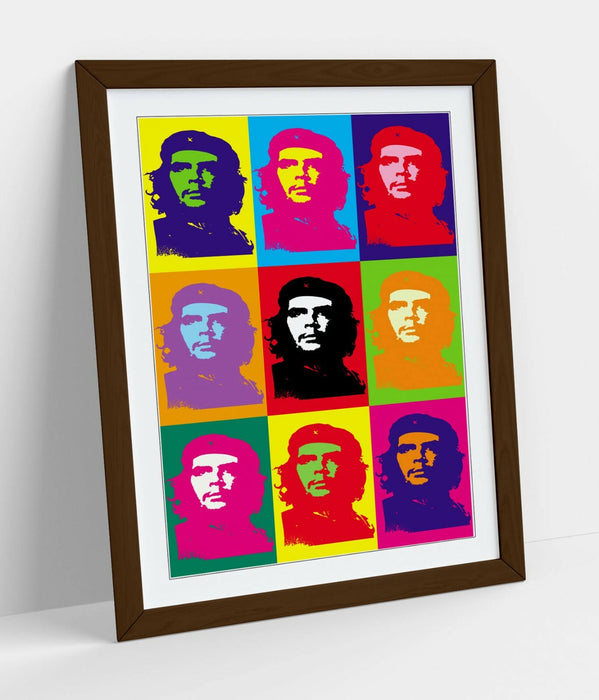 CHE GUEVARA COLOURFUL POP ART -FRAMED WALL ART PICTURE PRINT