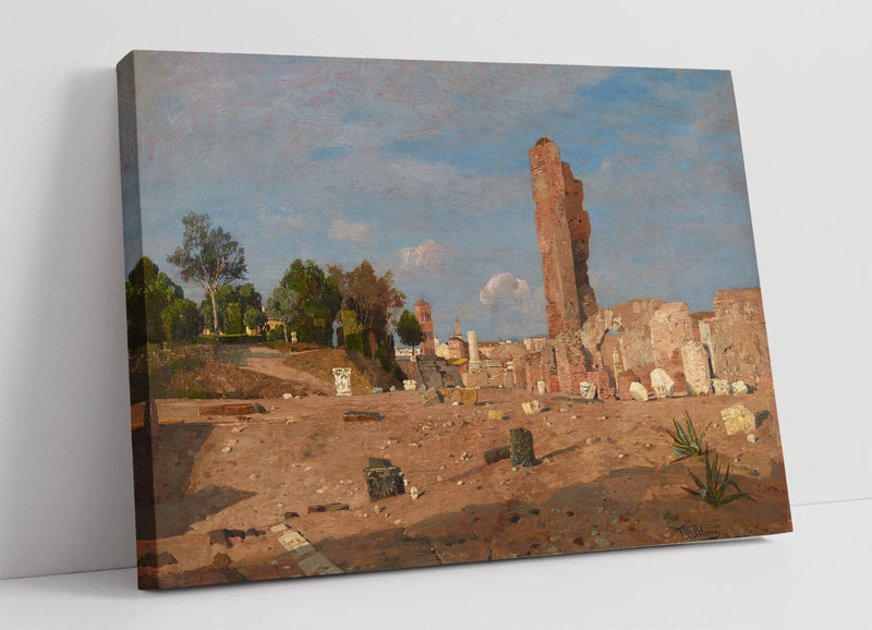 Canvas Wall Art Tina Blau Late Afternoon at Palatine | Premium Varnish Finish Print