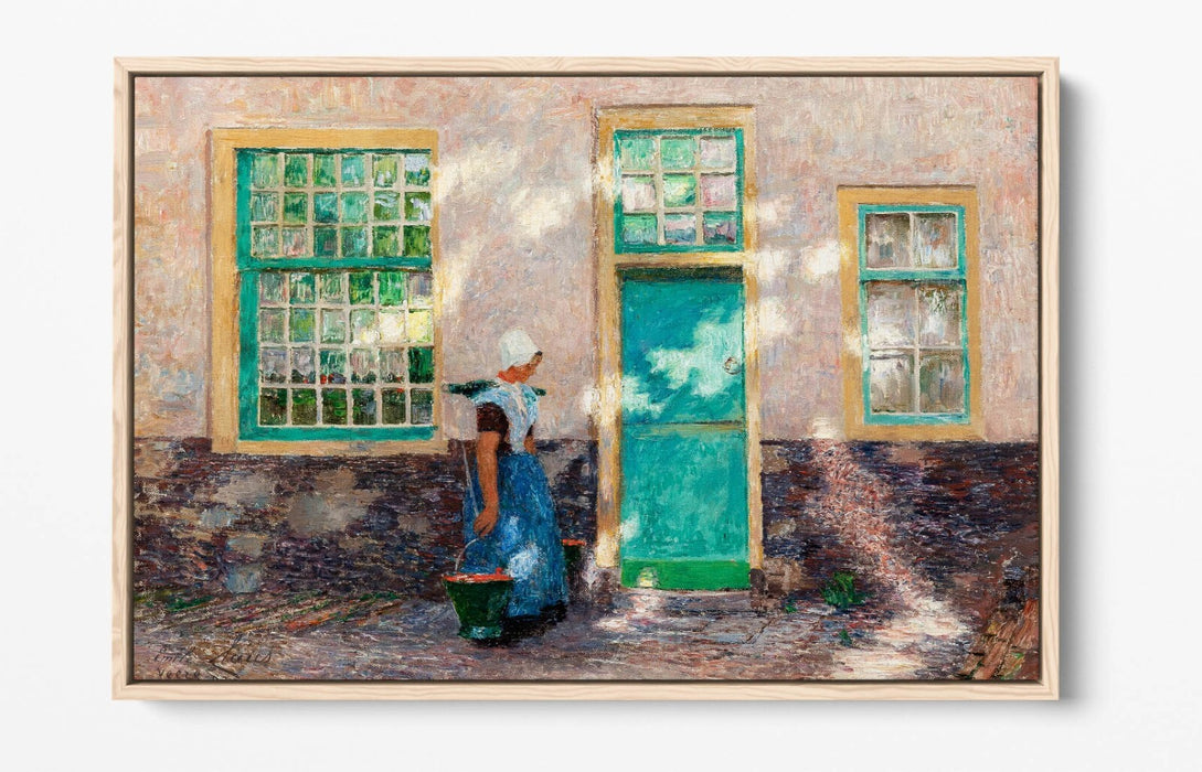 EMILE CLAUS, THE LITTLE SERVANT -FLOAT EFFECT CANVAS WALL ART PIC PRINT