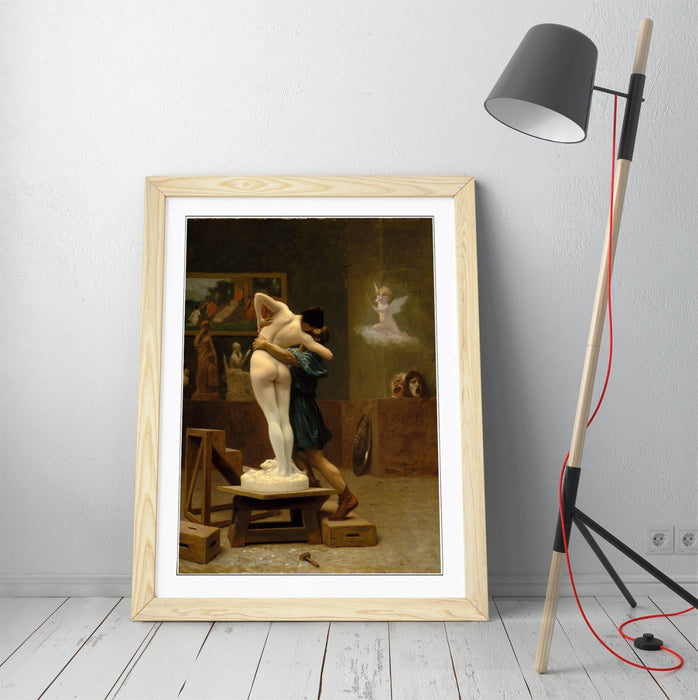 Framed Wall Art - Jean-Leon Gerome Pygmalion And Galatea Classic Art Print Poster
