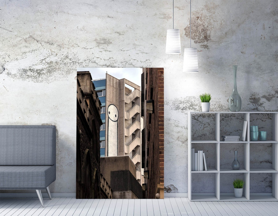 Canvas Wall Art – Stik Giant Stick Man Graffiti Print on Archival Grade Canvas