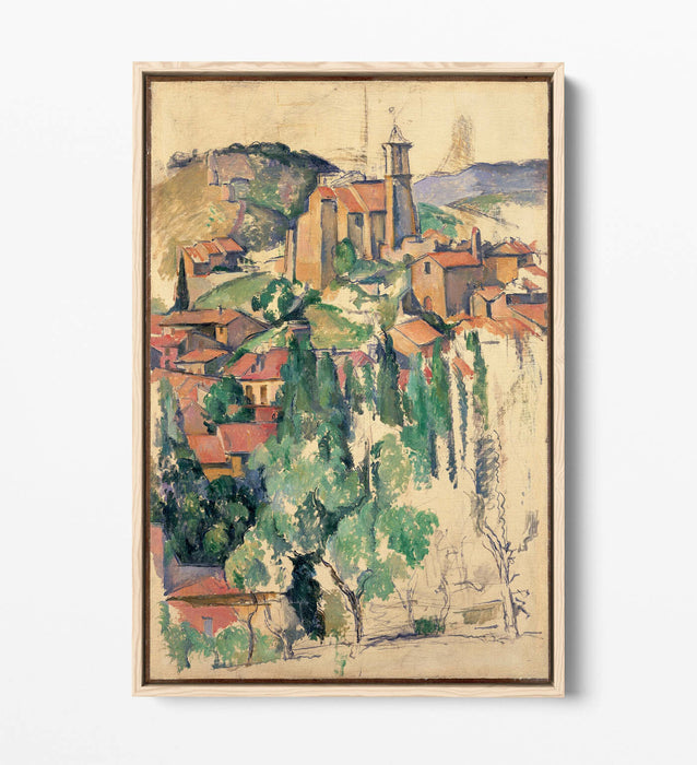 Canvas Wall Art | Handmade Float Effect Canvas Print Of Paul Cézanne Gardanne
