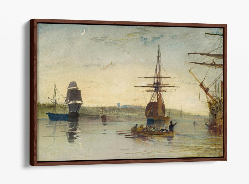 Float Effect Canvas Art - J.M.W Turner Isle Of Wight Print | Custom MDF Frame