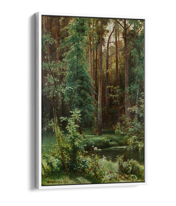 IVAN SHISHKIN, WOODLAND -FLOAT EFFECT CANVAS WALL ART PRINT ART