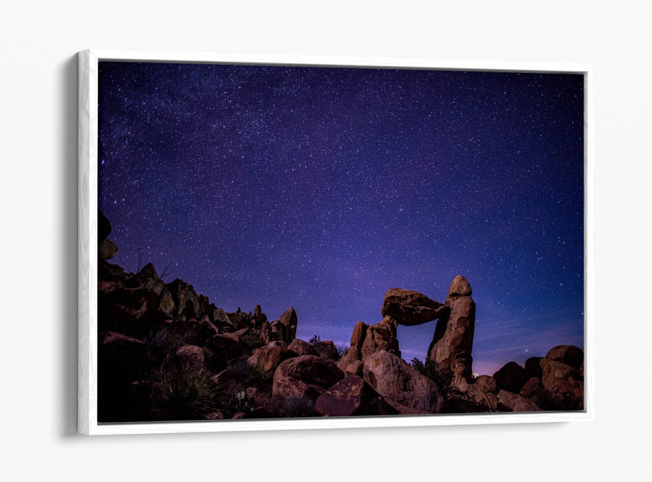 Canvas Wall Art – Night Sky Stars Float Effect Bedroom Decor with Custom Deep Frame