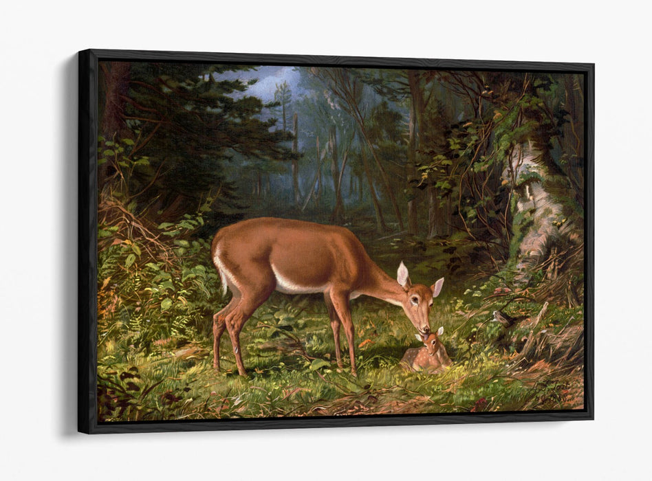 Canvas Wall Art – Maternal Love Float Effect Canvas Art Print with Premium Varnish Finish