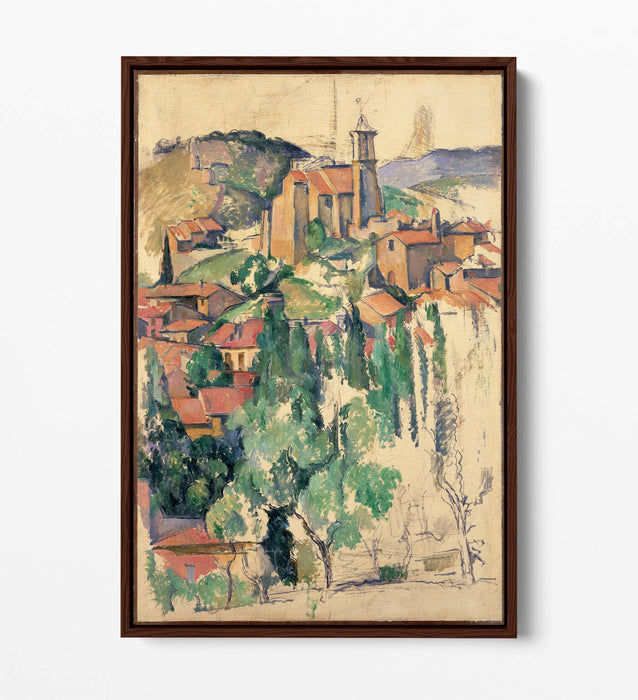 Canvas Wall Art | Handmade Float Effect Canvas Print Of Paul Cézanne Gardanne