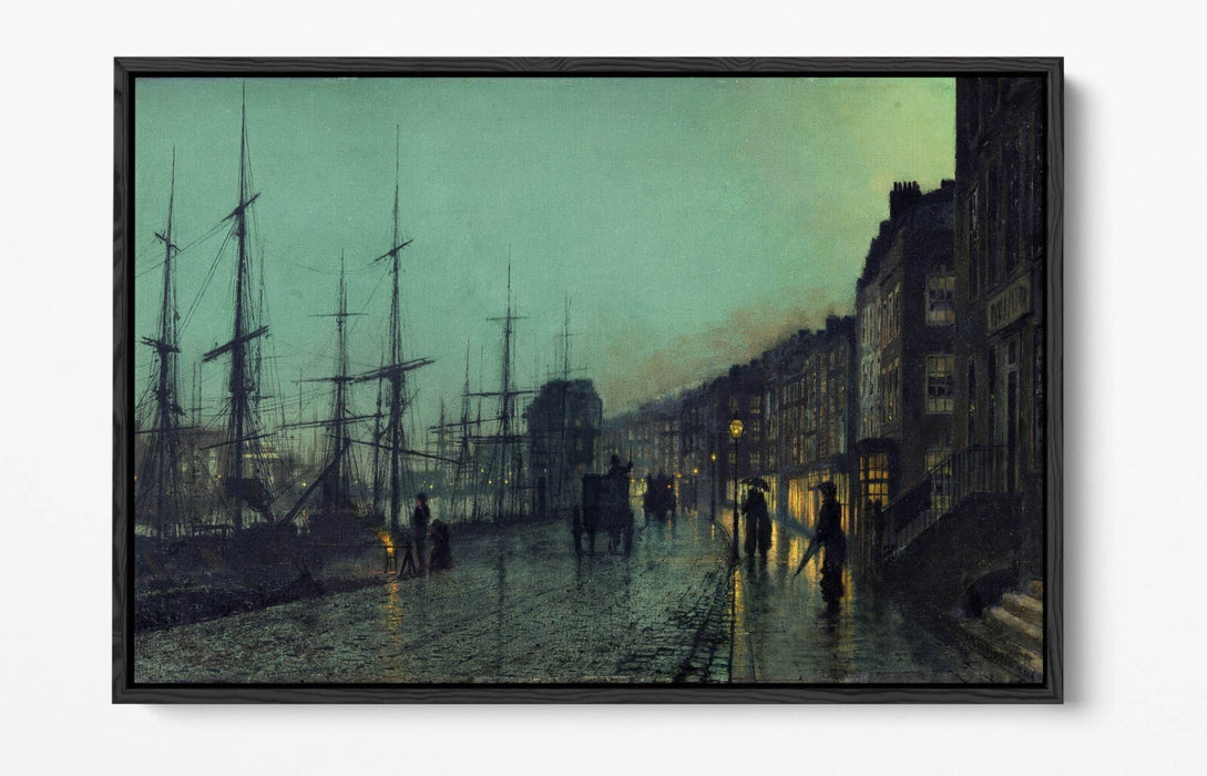 Float Effect Canvas - Shipping On The Clyde, Premium 30mm Deep Frame Art Print