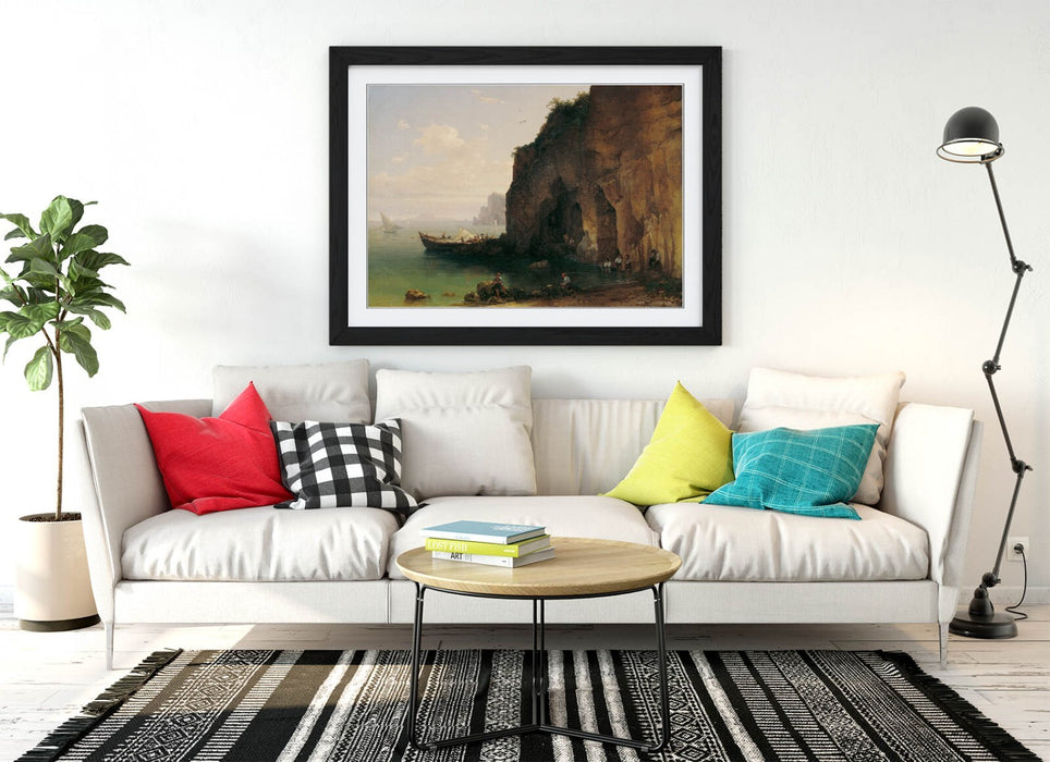 Framed Wall Art - Sorrento Coast Poster Print by Thomas Ender | UK Made Woodgrain Frame