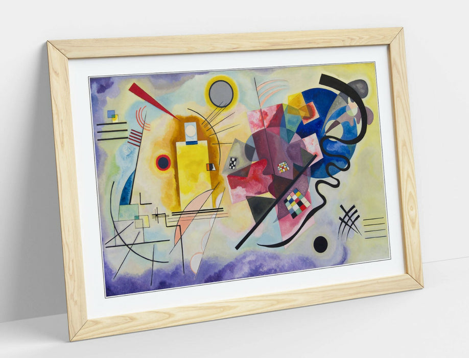 WASSILY KANDINSKY, YELLOW-RED-BLUE -FRAMED WALL ART PICTURE PRINT ARTWORK
