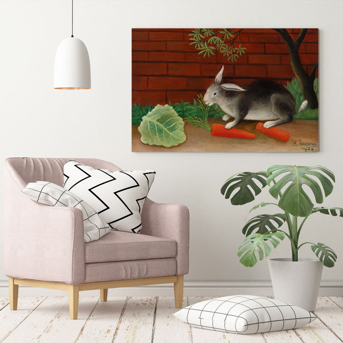 CANVAS WALL ART ARTWORK 30MM DEEP FRAMED PRINT The Rabbits Meal Henri Rousseau