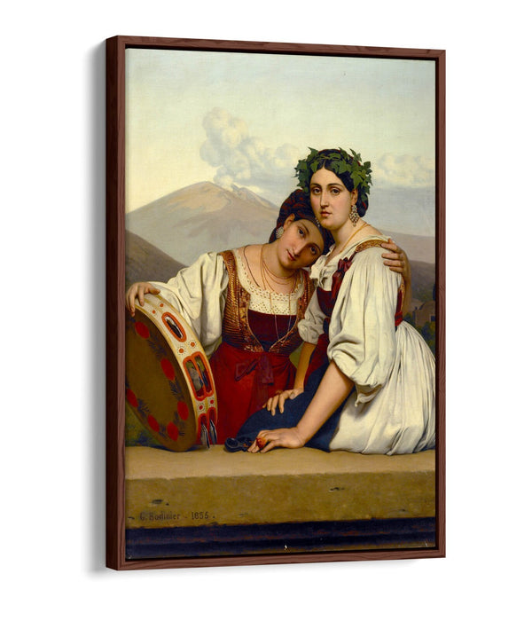 Canvas Wall Art - Guillaume Bodinier Young Napolitaines | Float Effect Canvas Print