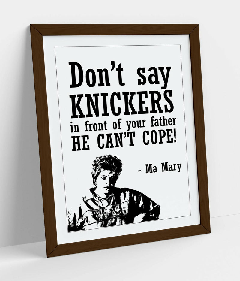 Framed Wall Art - Derry Girls Poster With Quote | Handmade UK Art Print, Ready To Hang