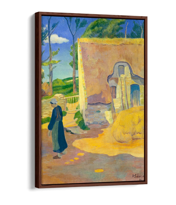 PAUL SERUSIER, FARMHOUSE AT LE POULDU -FLOAT EFFECT CANVAS WALL ART PIC PRINT
