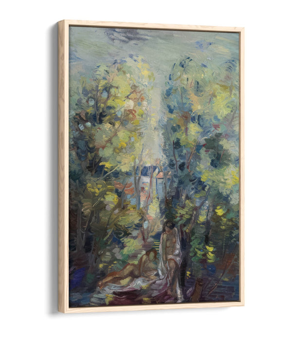 ALEKSANDER VARDI, NAKED IN SUMMER -FLOAT EFFECT CANVAS WALL ART PRINT