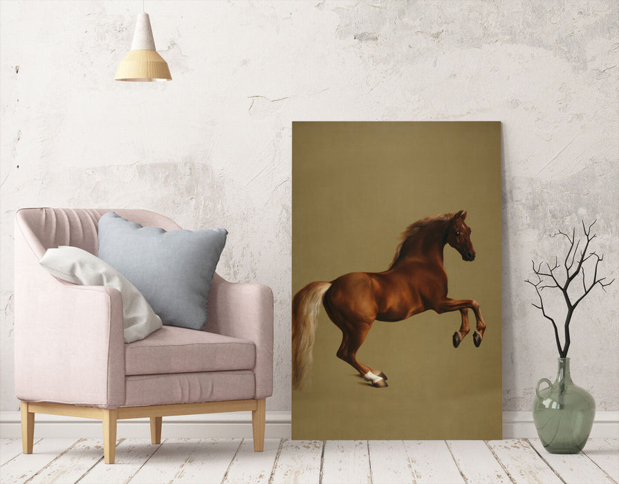 Canvas Wall Art – Horse Racing Art Whistlejacket Painting by George Stubbs