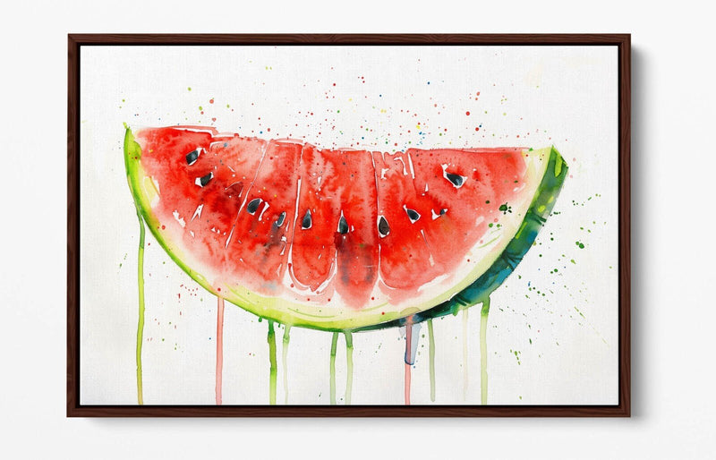 Watermelon Canvas Art – Vibrant Float Effect Canvas Print With Premium Varnish Coating