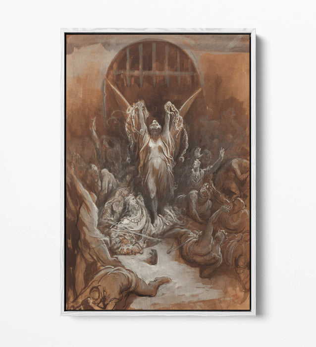 GUSTAVE DORE, LIBERTY -FLOAT EFFECT CANVAS WALL ART PRINT